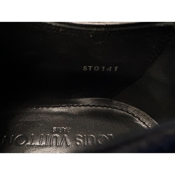 Louis Vuitton Men\'s Black & Gray Leather & Suede Shoes Size 9.5UK 10.5US EUC main image 4